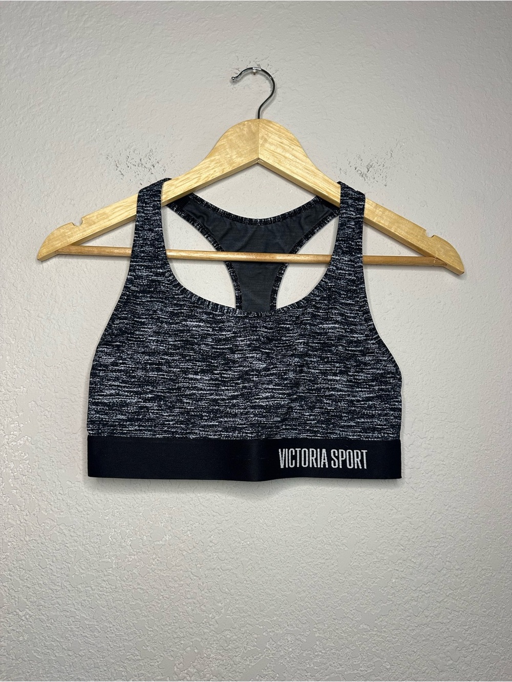 💫Victoria Sport Heather Black Player By Victoria's Secret Sports Bra Size Small